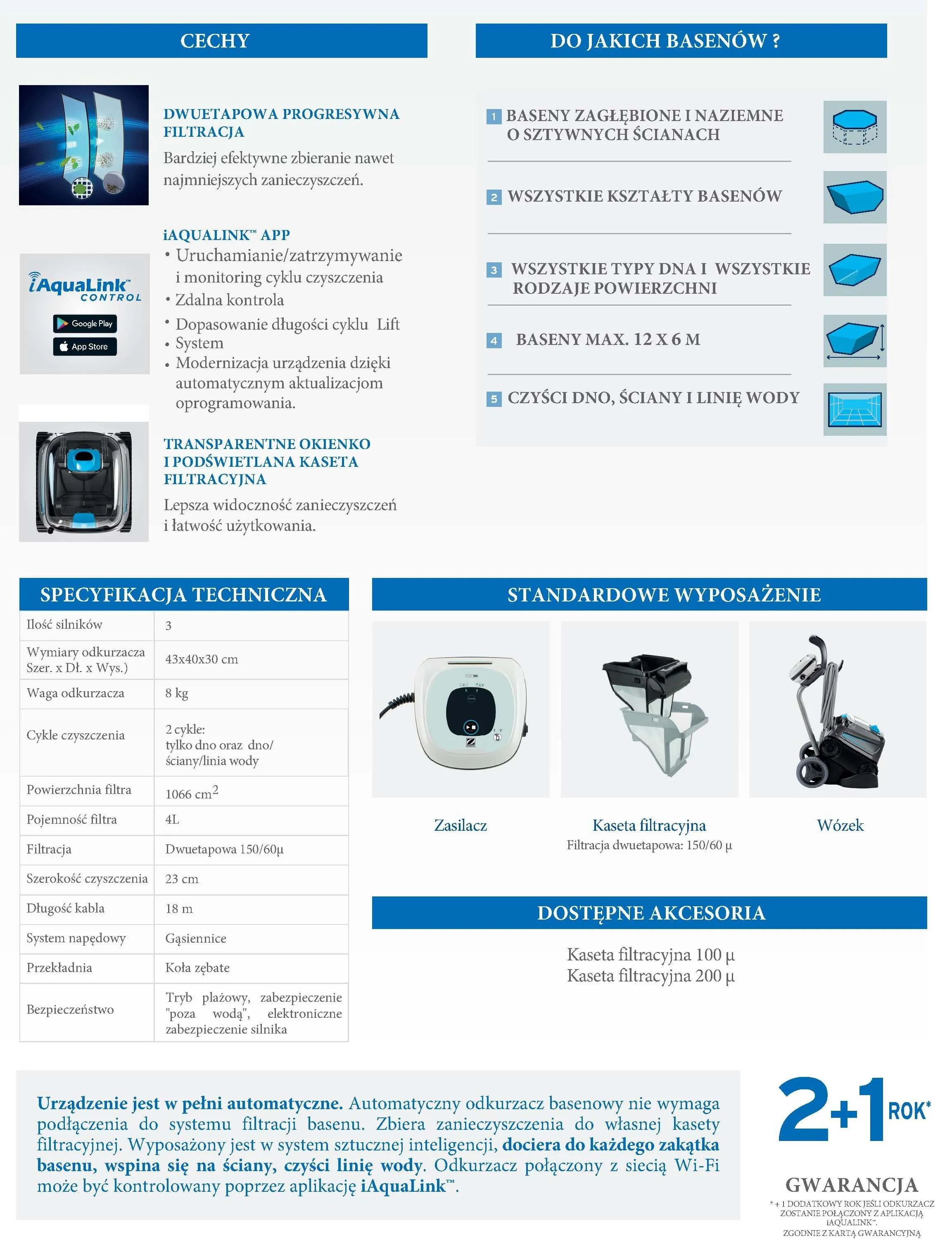 Odkurzacz Basenowy Zodiac CNX 40 iQ
